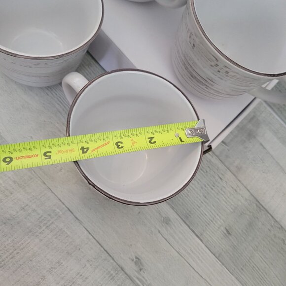 Pfaltzgraff Trellis White Cups Set Of 4 - Picture 6 of 6